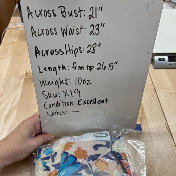 Rachel Roy Off-Shoulder Floral Dress Summer Beachwear White Mullti Size Medium - Picture 11 of 11